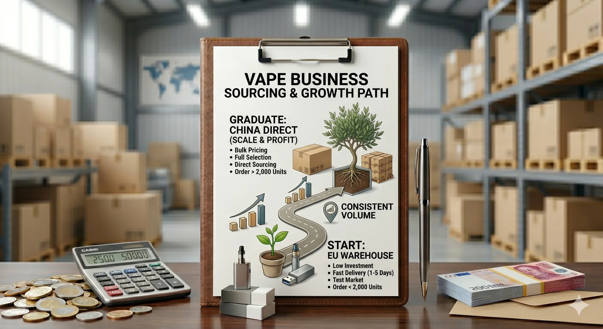 A small plant growing, symbolizing a new business starting out