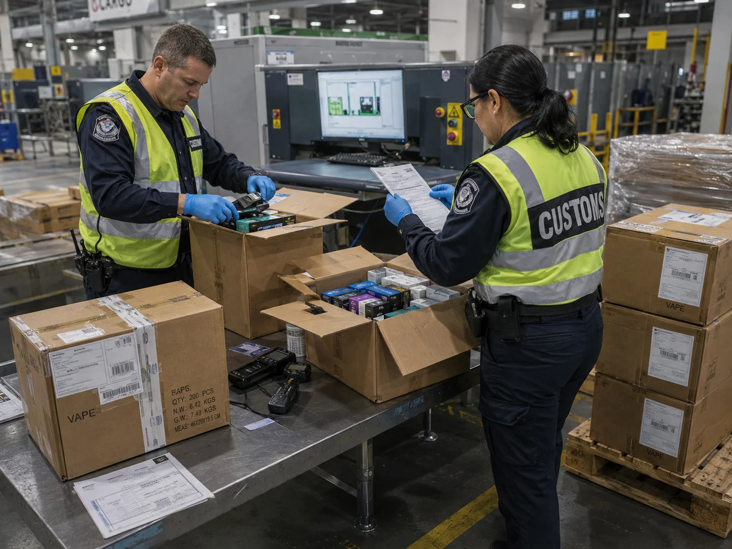 customs inspection of packages