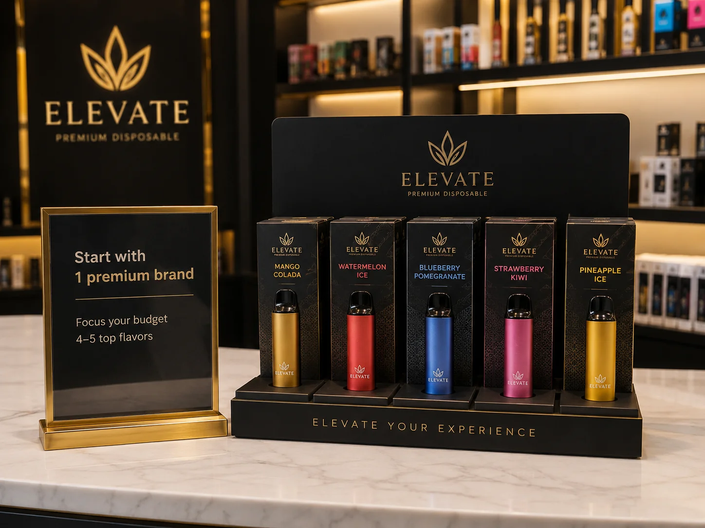 A single premium vape brand highlighted