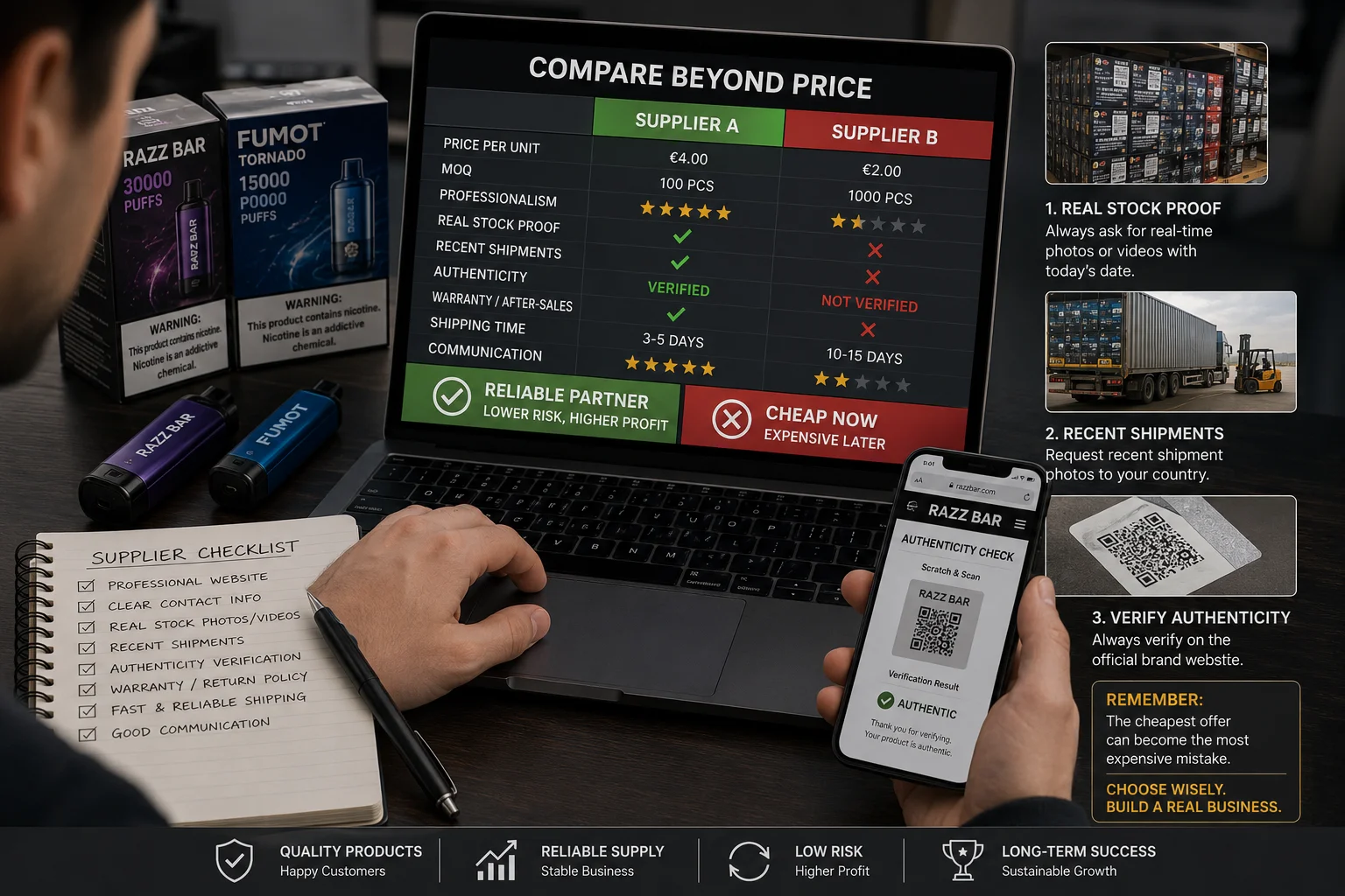 Comparing vape wholesale offers beyond price