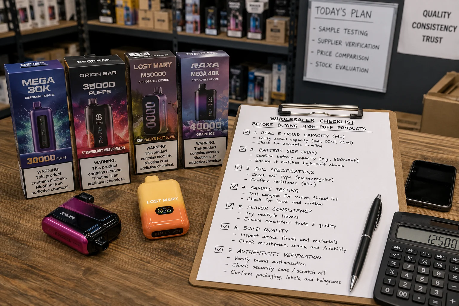 Wholesale Vape Buyer Checklist A checklist infographic for wholesale vape buyers
