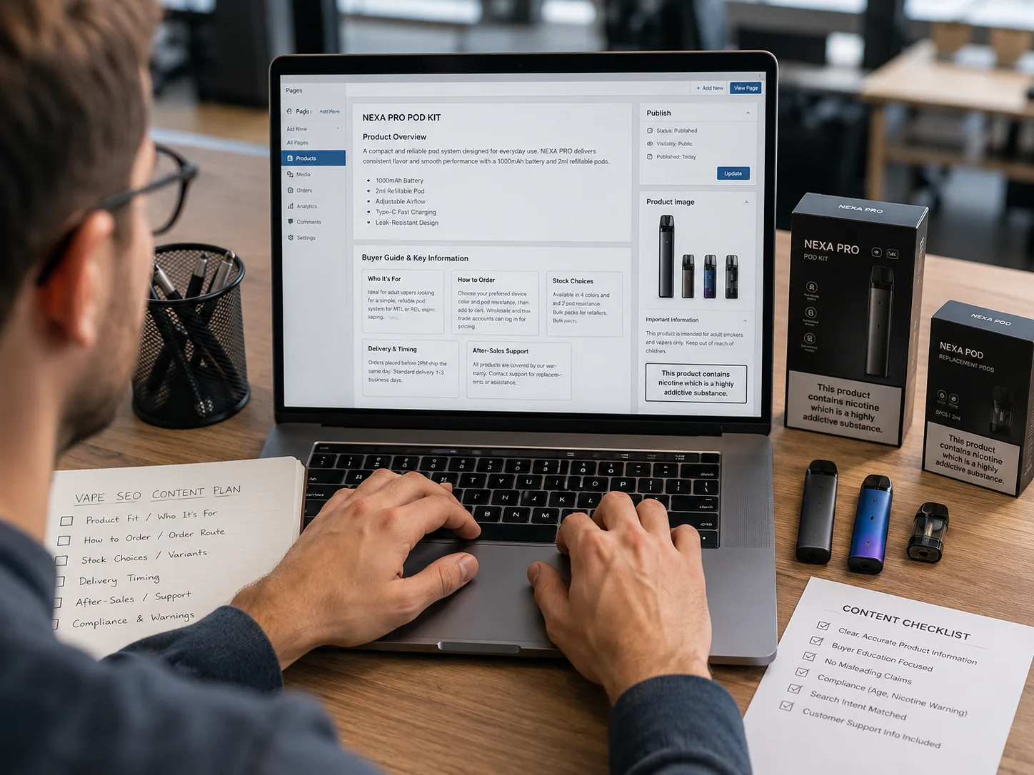 vape buyer education SEO