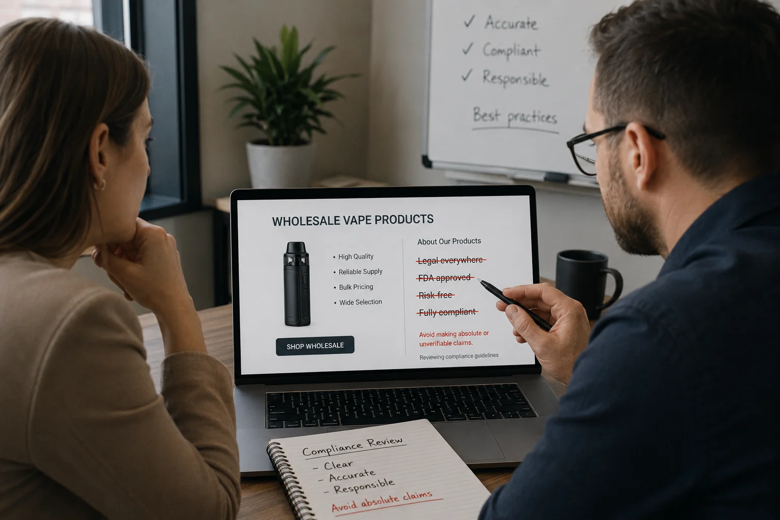 one page vape marketing