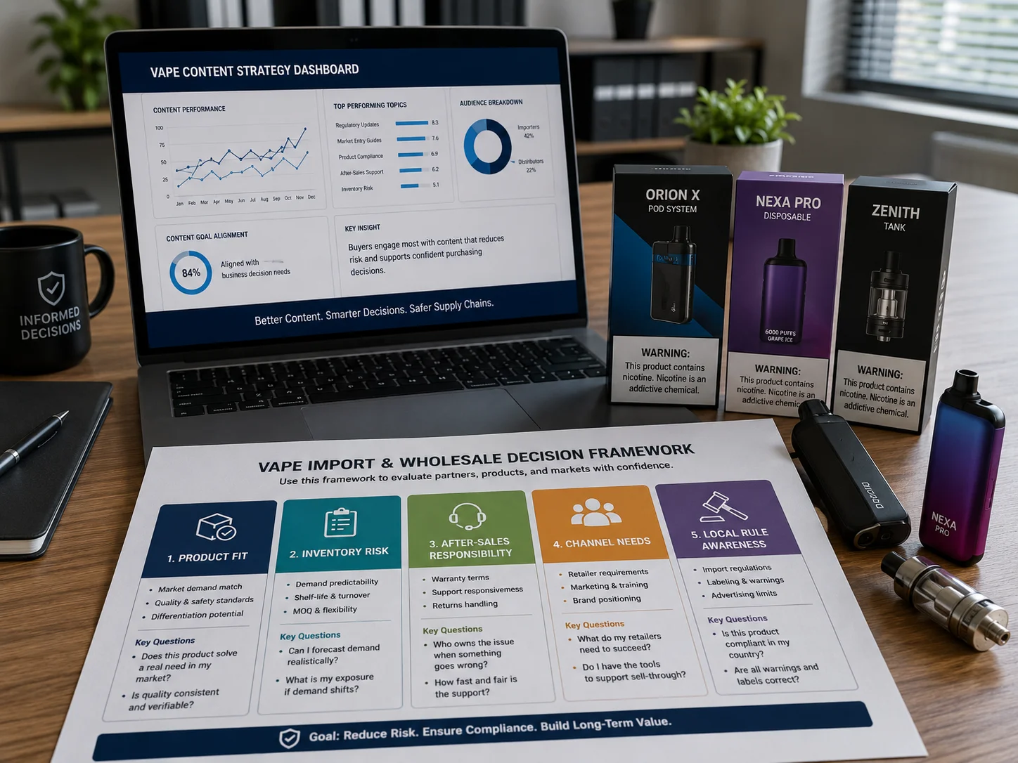 regulated vape market content strategy