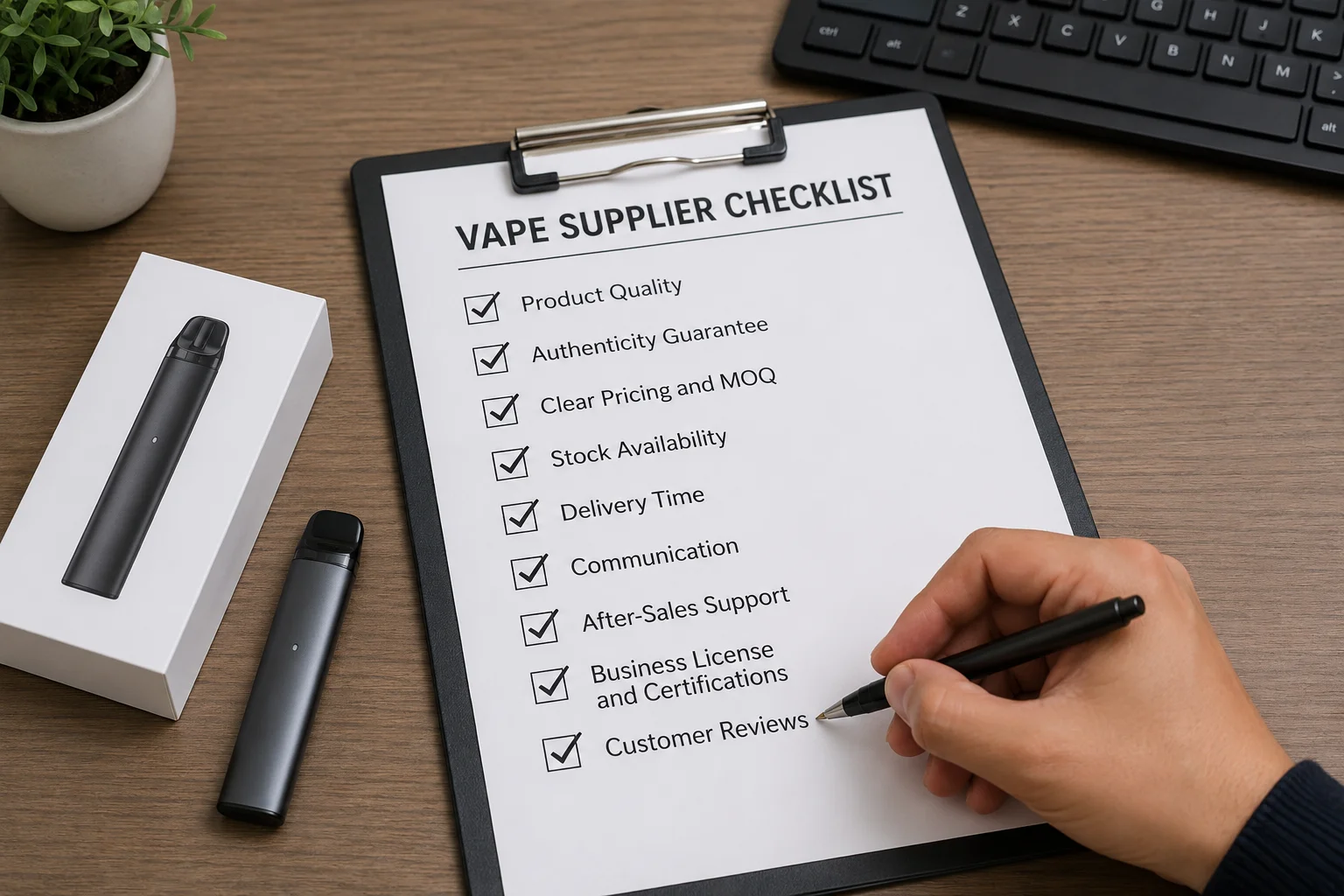 How to Choose a Vape Supplier A checklist for choosing a supplier