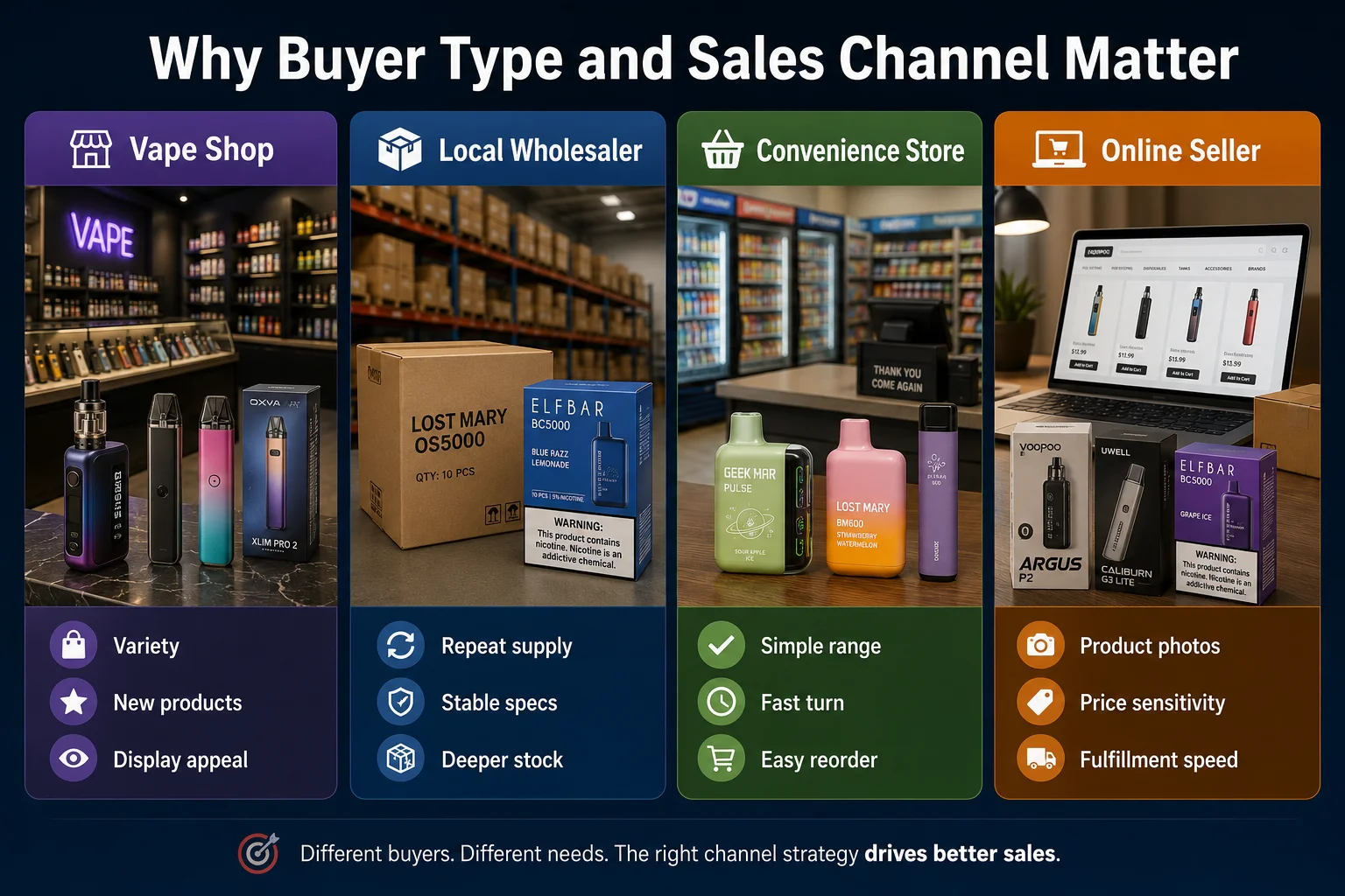 How small importers should talk to suppliers more clearly about vape sales channels