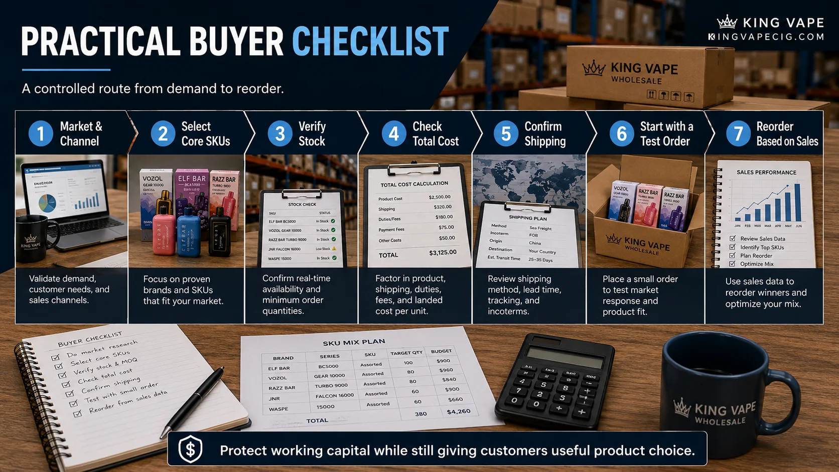 First vape wholesale order checklist Mixed brand vape wholesale MOQ planning buyer checklist