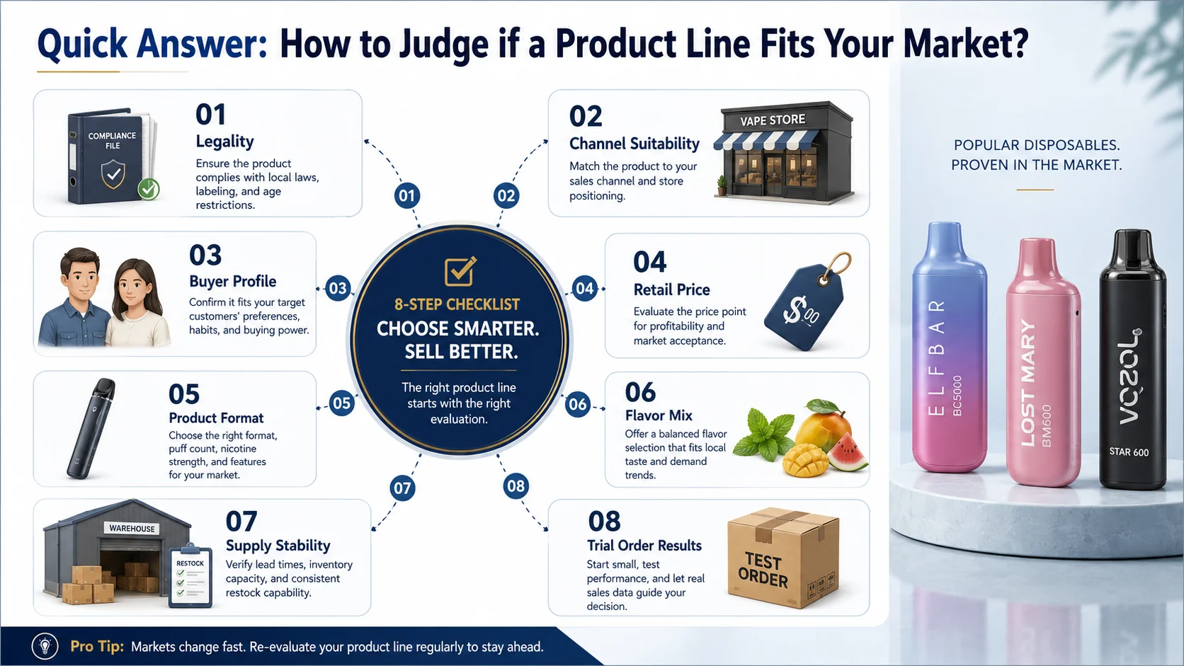 How to judge if a product line fits your market before a wholesale order