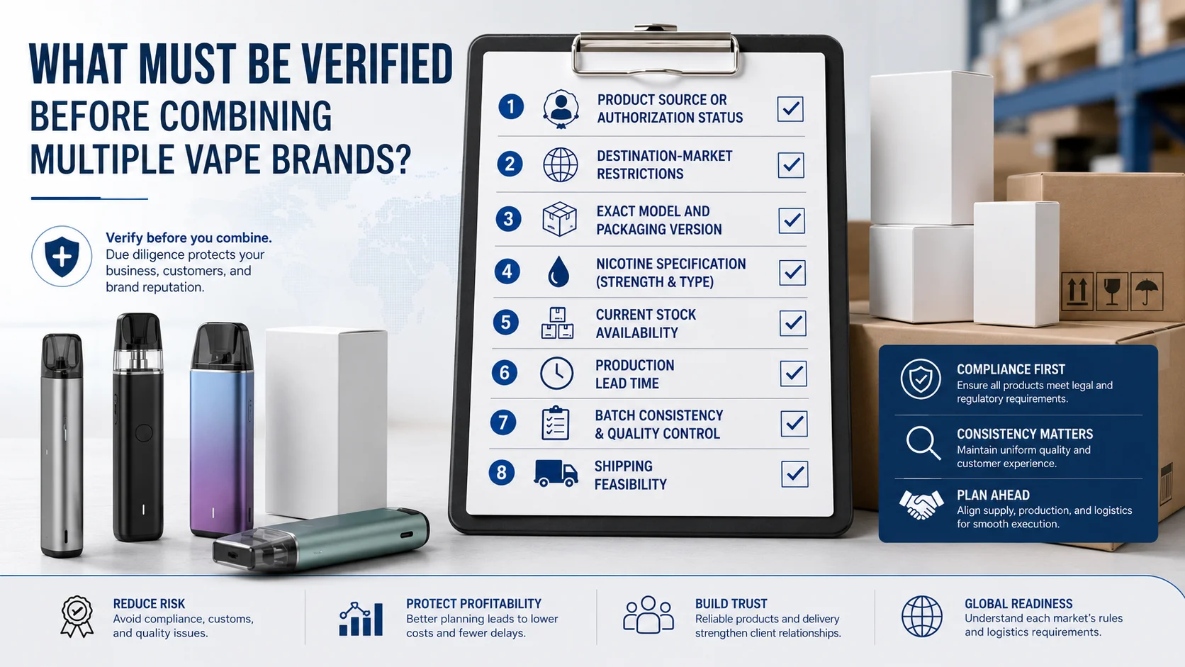 Vape wholesale order verification multi brand vape wholesale order consolidation verification checklist