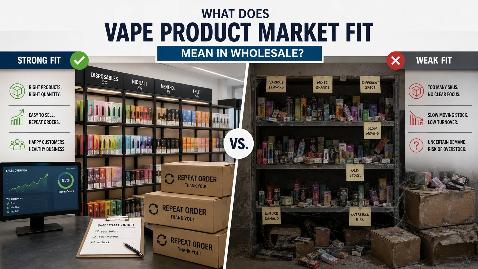 Vape product market fit for wholesale buyers and importers