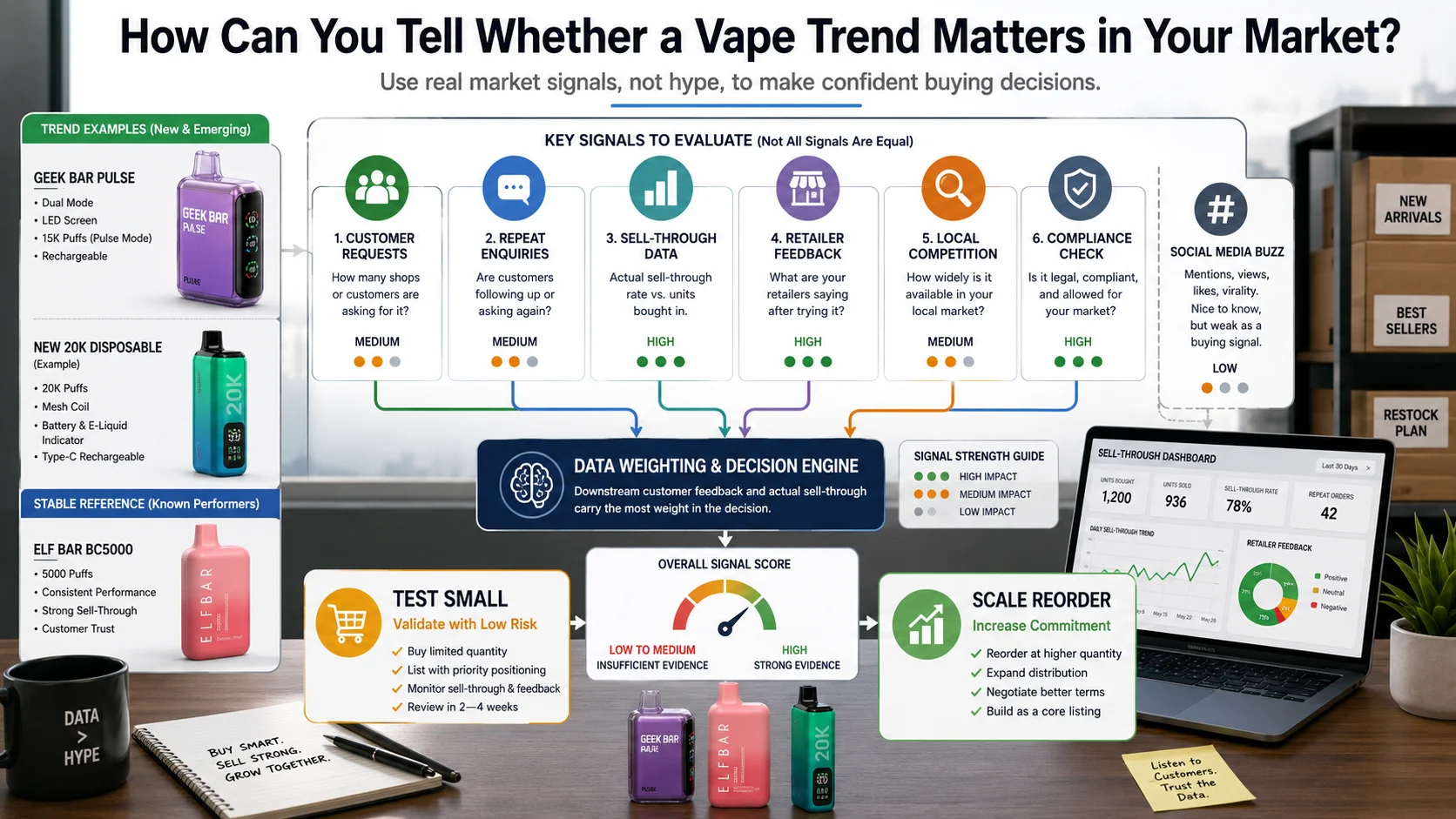 Vape trend validation Trending vape products market validation for wholesalers