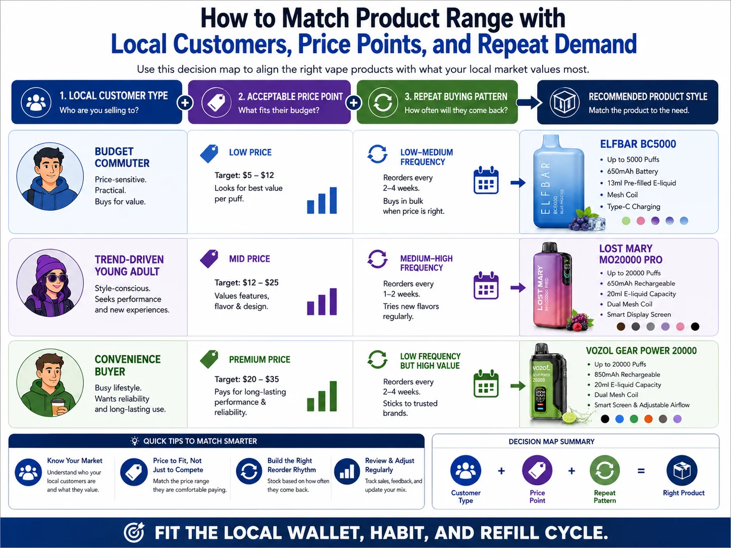 matching vape products to local customers local customer analysis