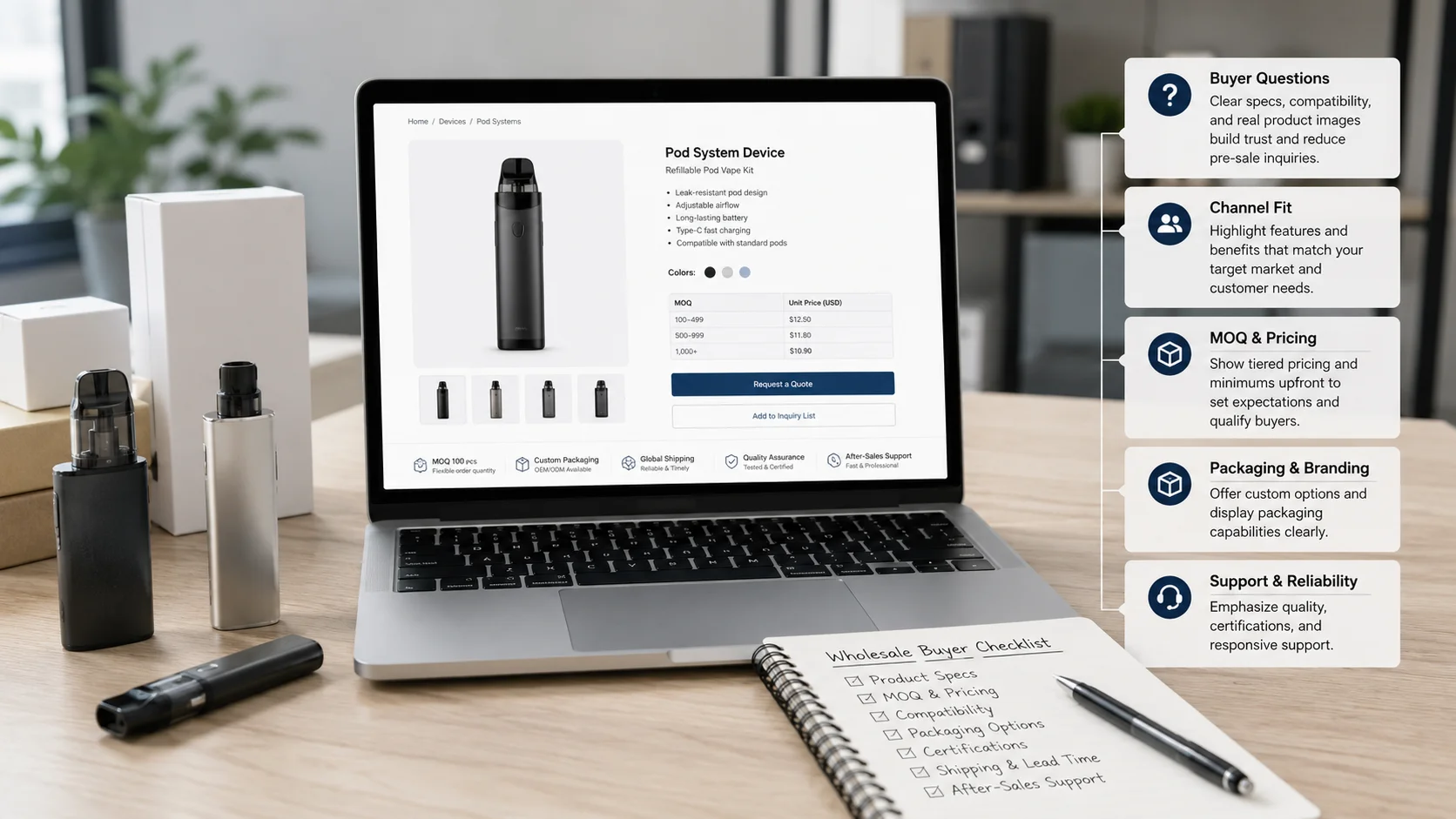 How to turn educational vape content into better product pages for vape wholesale buyers