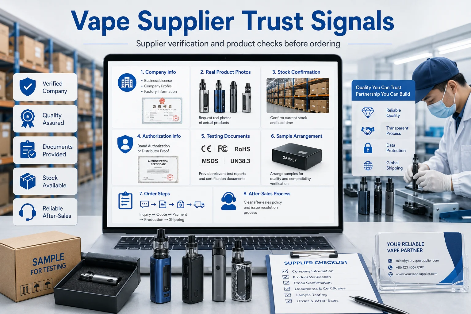 How small importers should talk to suppliers more clearly when verifying vape suppliers