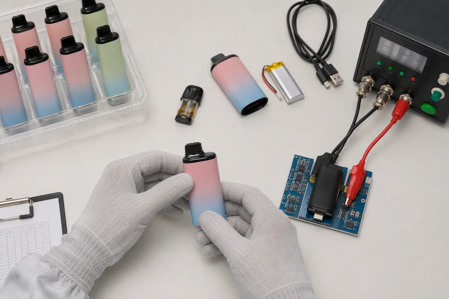 device testing (from section: Build a core device platform before adding refill choices) — Build a core device platform 