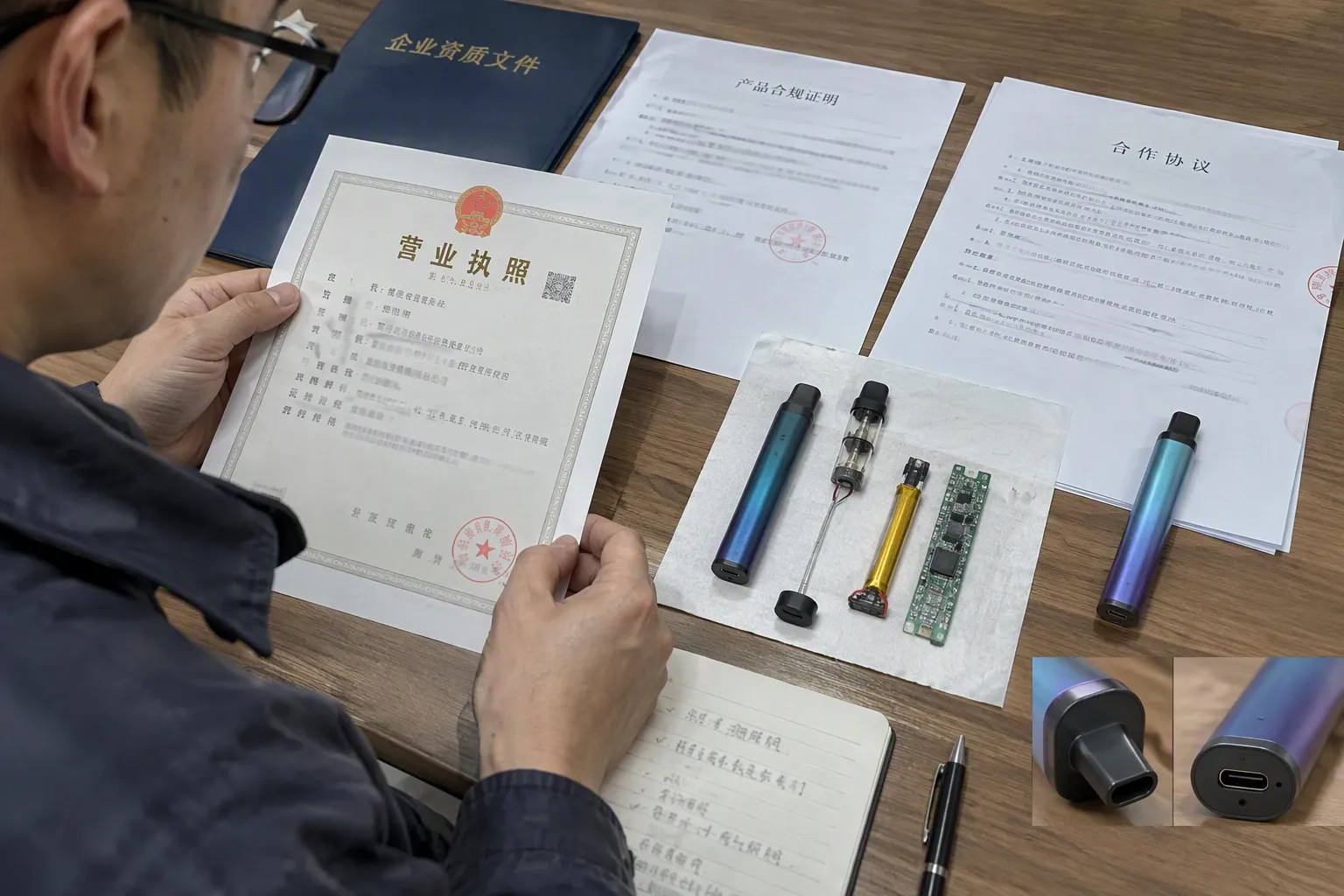 What documents should I request before accepting vape distribution rights (from section: What documents should I request