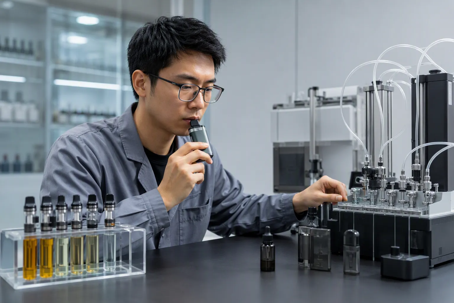 device testing (from section: Why Can E-Liquid Information Create Different Expectations?) — Why Can E-Liquid Informatio