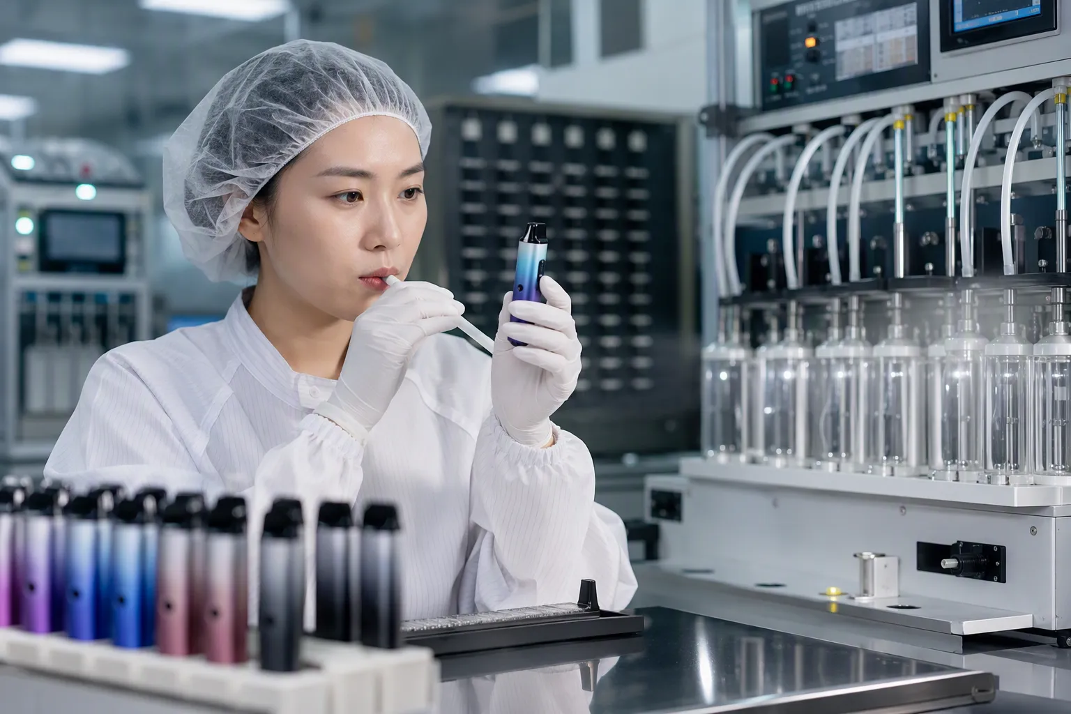 device testing (from section: What is the most important stock question to ask a vape supplier?) — What is the most impo