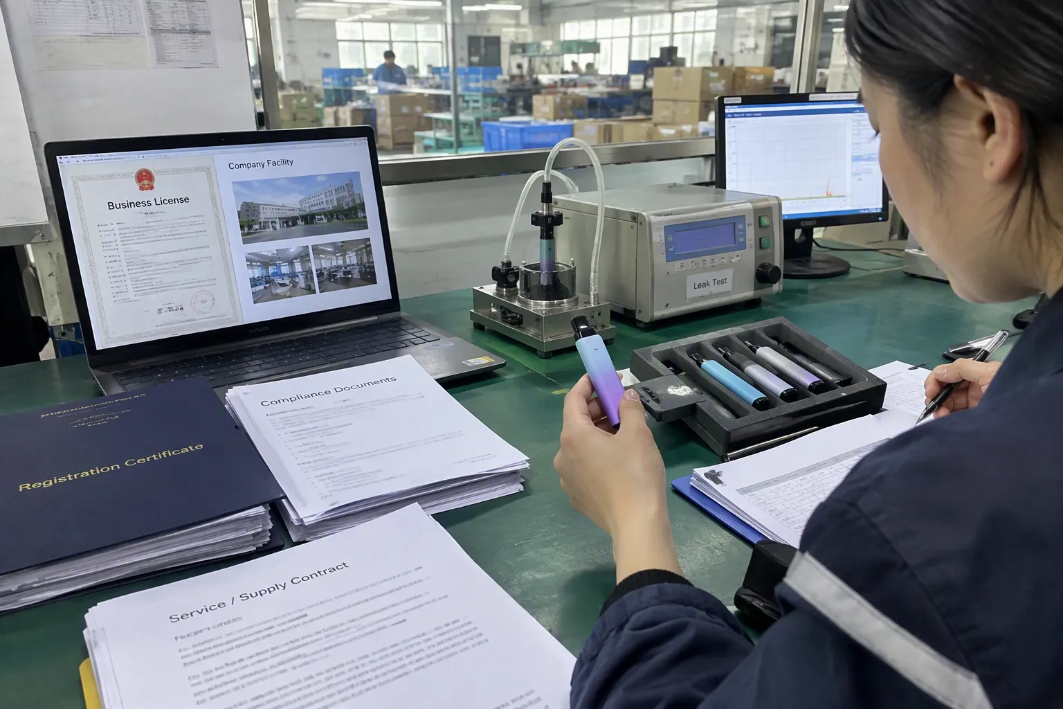 What leak-test documents should I request from a vape supplier (from section: What leak-test documents should I request 