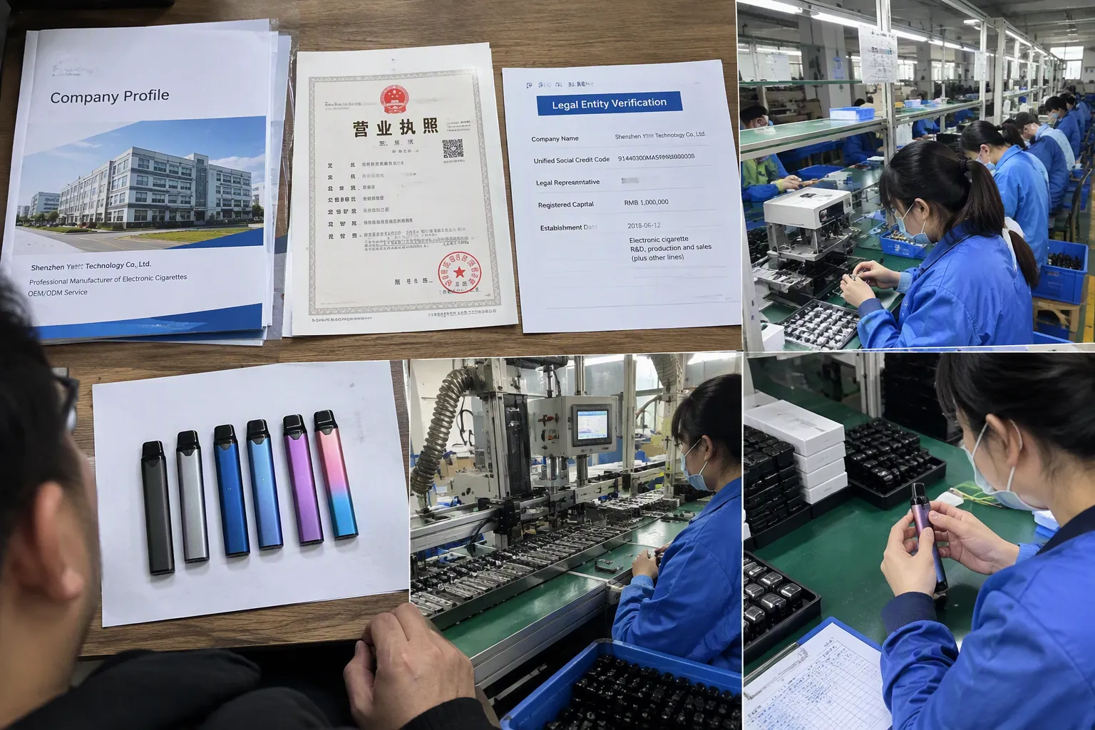 Can a supplier prove third-party branded vape products with factory photos (from section: Can a supplier prove third-par