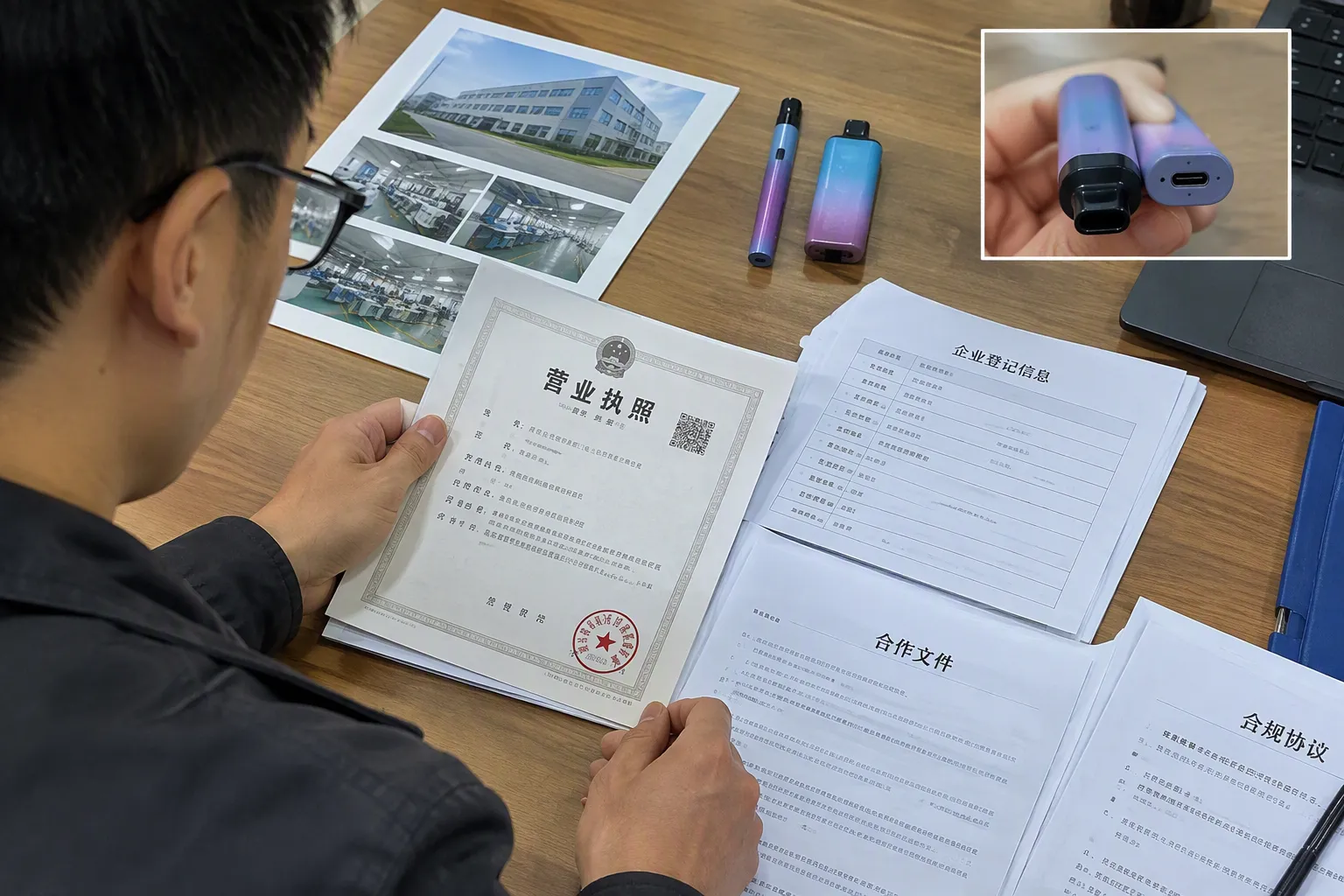 What documents should a wholesaler request from a vape supplier (from section: What documents should a wholesaler reques