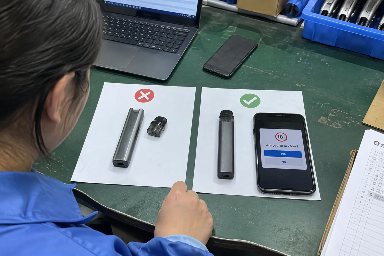 Does an age gate make an online vape store compliant (from section: Does an age gate make an online vape store compliant