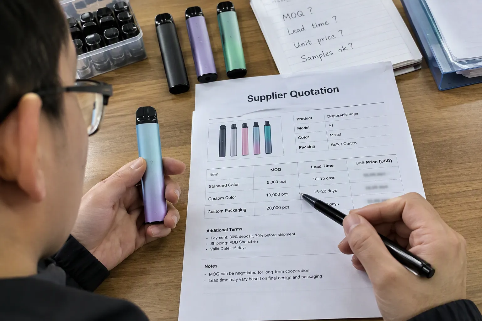 A the most important cost when I price vapes (from section: What is the most important cost when I price vapes?) — What 